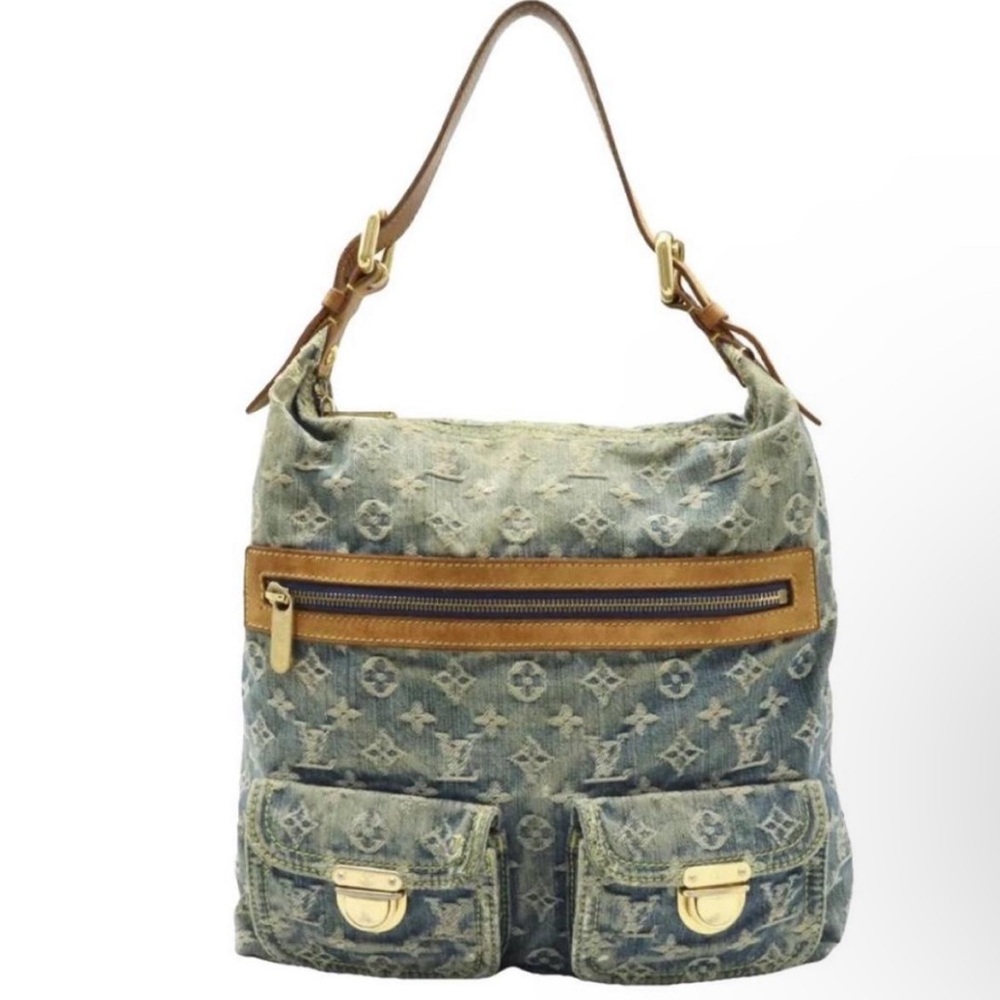 COPY - Vintage 2005 Louis Vuitton baggy flat denim handbag